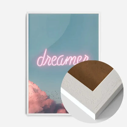 21x30cm | 8¼ x 11¾in / White Wood Frame