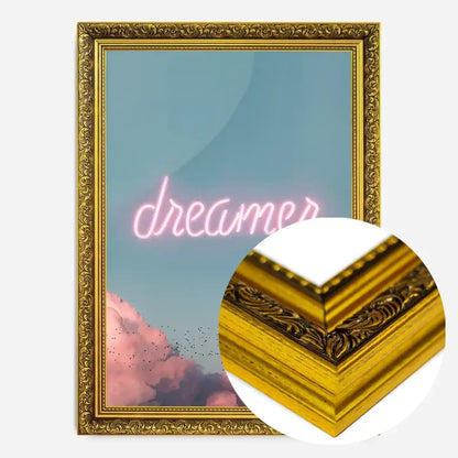 21x30cm | 8¼ x 11¾in / Gold Ornate Frame