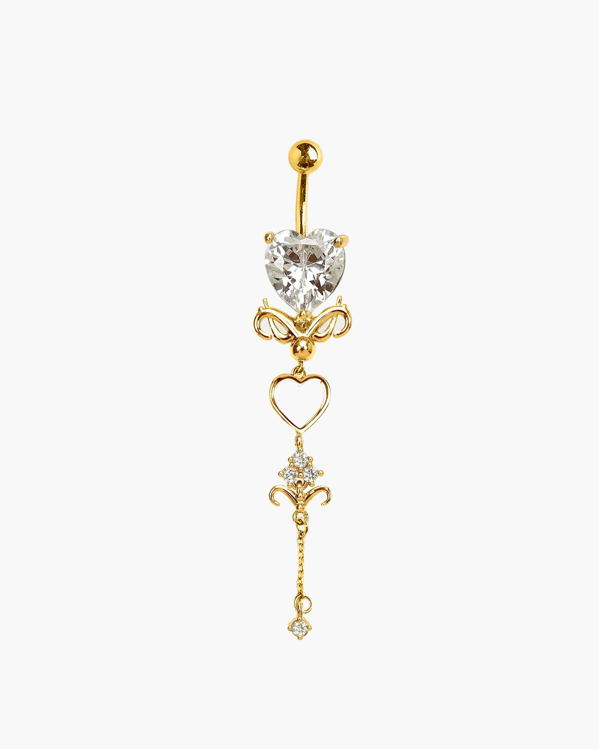 Gold Dripping Belly Ring
