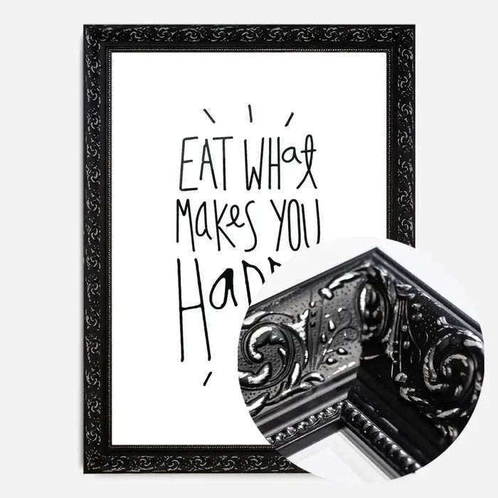 21x30cm | 8¼ x 11¾in / Black Ornate Frame