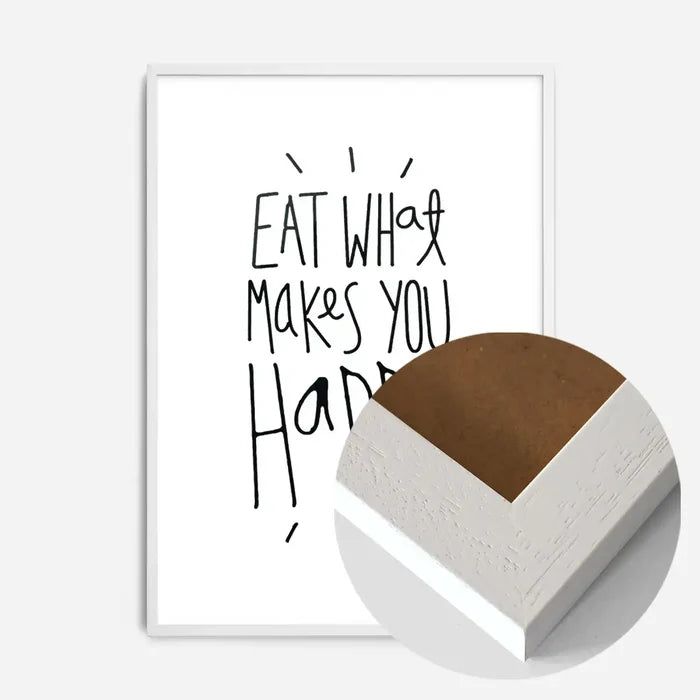 21x30cm | 8¼ x 11¾in / White Wood Frame