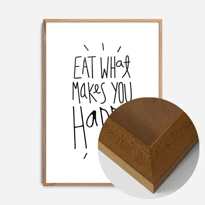 21x30cm | 8¼ x 11¾in / Oak Wood Frame