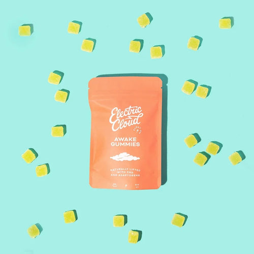 Electric Cloud - CBD Awake Gummies - 15mg CBD Isolate and Adaptogens - 20ct