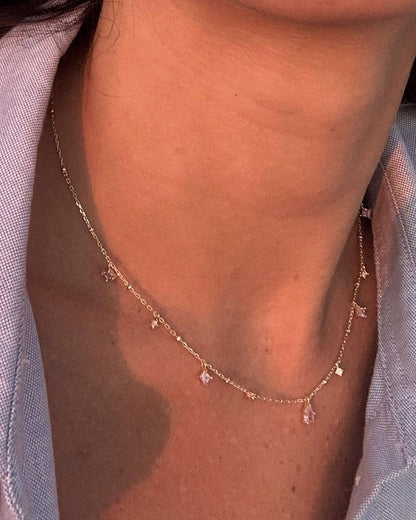 Elysee Necklace in Pink