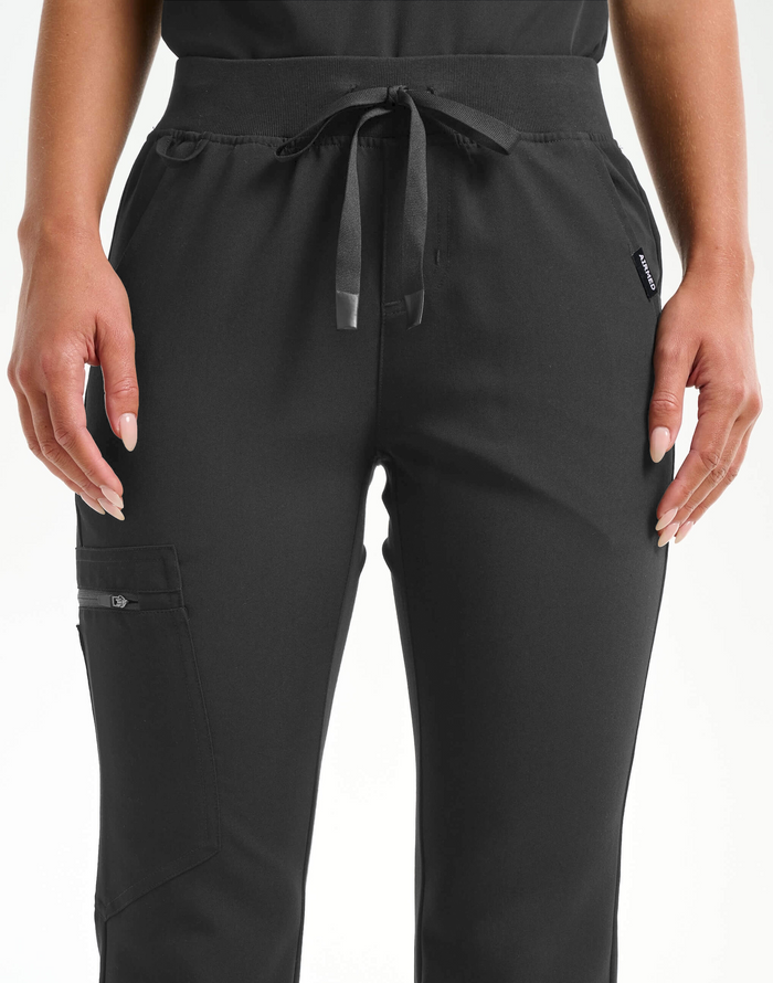 Essential Flare Scrub Pants - Asphalt