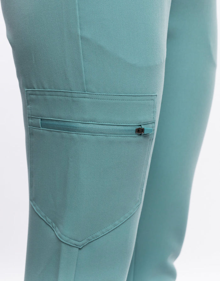 Essential Jogger Scrub Pants (Sample) - Audrey Teal
