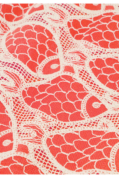 Fabric detail of Fabienne Chapot Cato Skirt Tangerine Tango by Fabienne Chapot, shop Fabienne Chapot at Dotique.