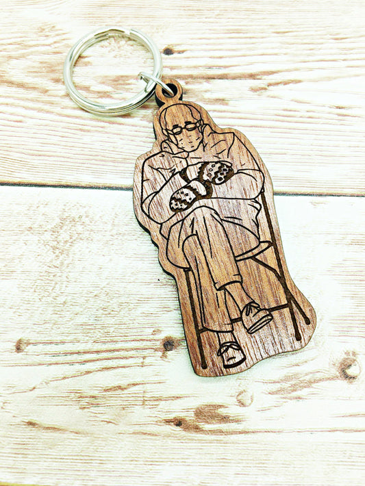 Feel the Bern Bernie is cold keychain - wood or acrylic