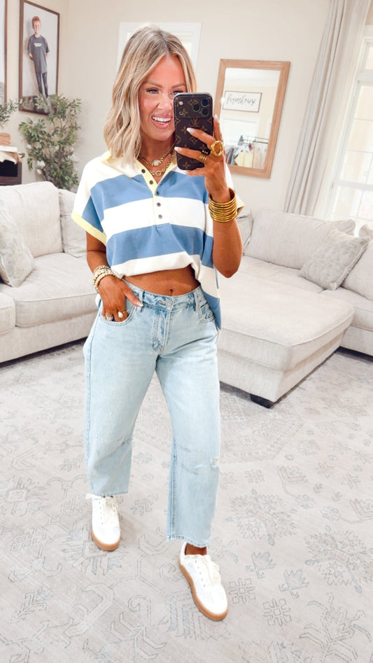 -FINAL SALE-The Sammie Barrel Jeans