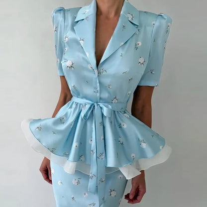 Only blue top / L
