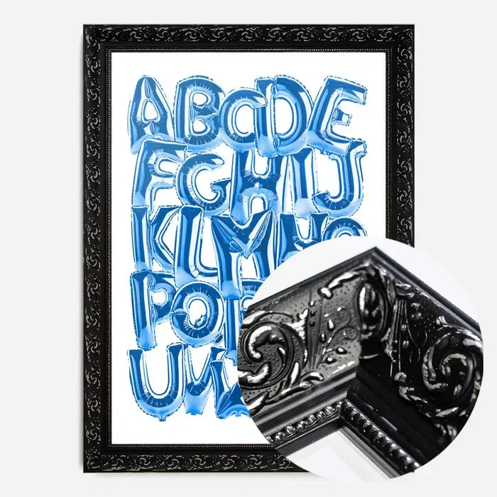 21x30cm | 8¼ x 11¾in / Black Ornate Frame