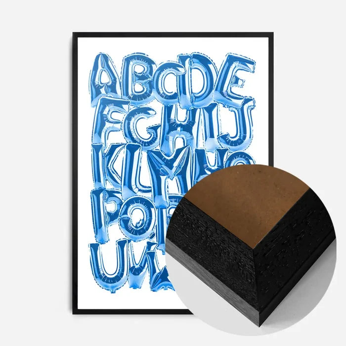 21x30cm | 8¼ x 11¾in / Black Wood Frame
