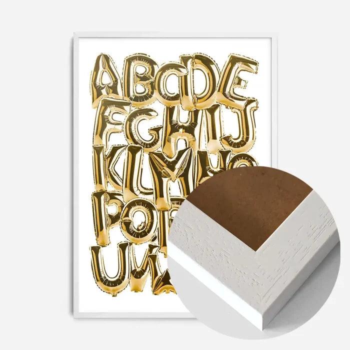 21x30cm | 8¼ x 11¾in / White Wood Frame
