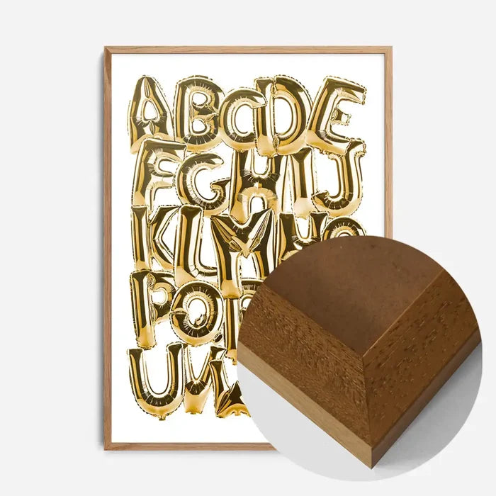 21x30cm | 8¼ x 11¾in / Oak Wood Frame