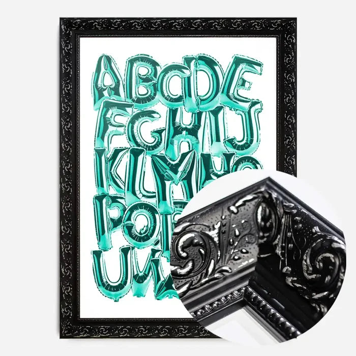 21x30cm | 8¼ x 11¾in / Black Ornate Frame