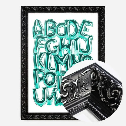 21x30cm | 8¼ x 11¾in / Black Ornate Frame