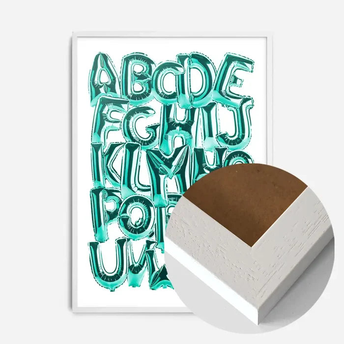 21x30cm | 8¼ x 11¾in / White Wood Frame