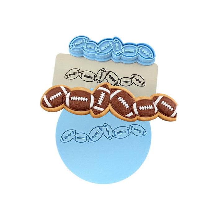 Footballs Fondant Cake Cutter Sports Cookie Cutter Lady