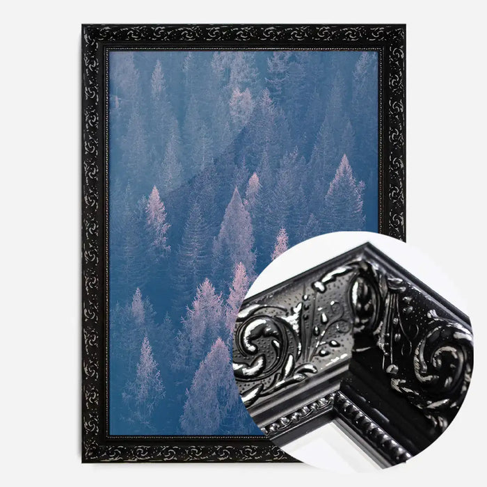 21x30cm | 8¼ x 11¾in / Black Ornate Frame