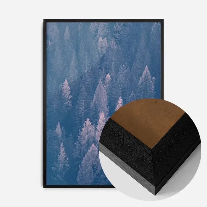 21x30cm | 8¼ x 11¾in / Black Wood Frame