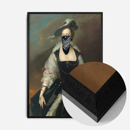 21x30cm | 8¼ x 11¾in / Black Wood Frame