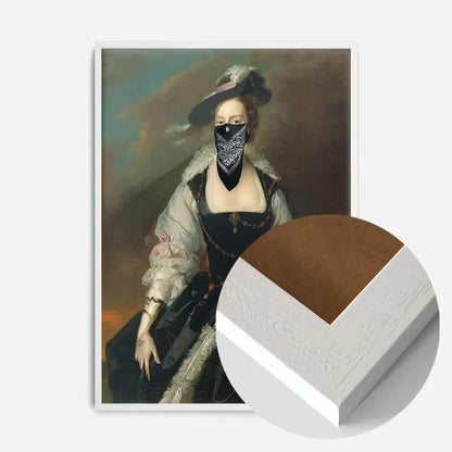 21x30cm | 8¼ x 11¾in / White Wood Frame