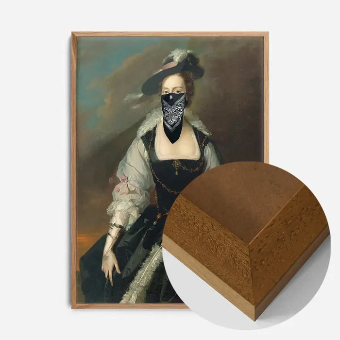 21x30cm | 8¼ x 11¾in / Oak Wood Frame