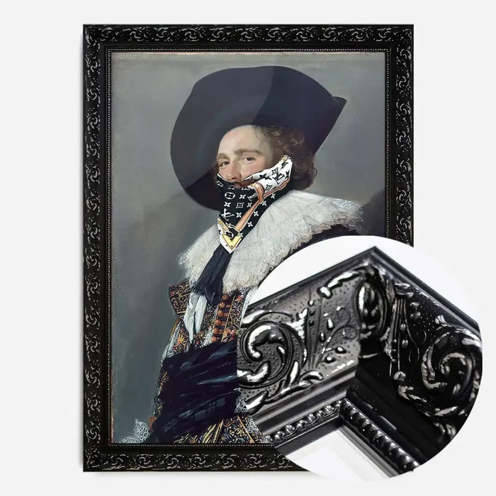 21x30cm | 8¼ x 11¾in / Black Ornate Frame