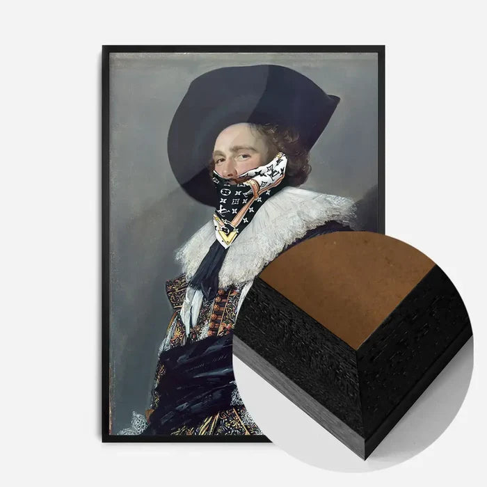 21x30cm | 8¼ x 11¾in / Black Wood Frame