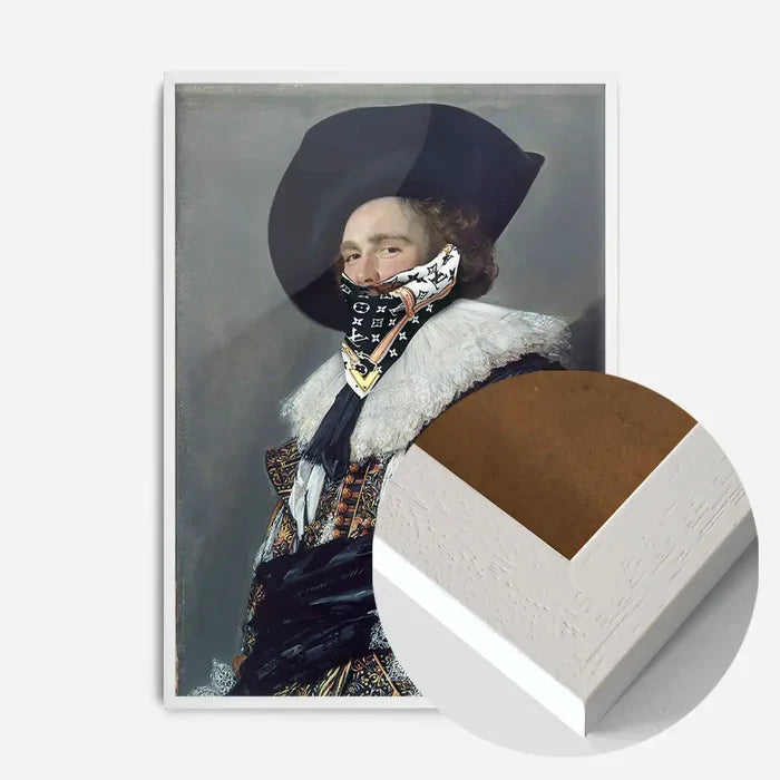21x30cm | 8¼ x 11¾in / White Wood Frame