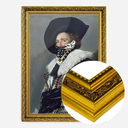 21x30cm | 8¼ x 11¾in / Gold Ornate Frame