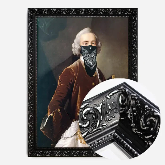 21x30cm | 8¼ x 11¾in / Black Ornate Frame