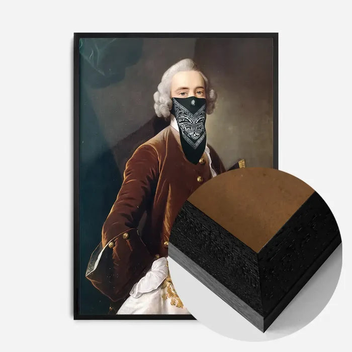 21x30cm | 8¼ x 11¾in / Black Wood Frame