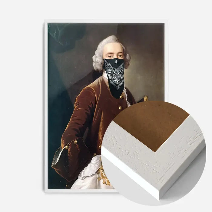 21x30cm | 8¼ x 11¾in / White Wood Frame