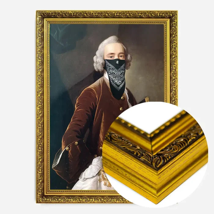 21x30cm | 8¼ x 11¾in / Gold Ornate Frame