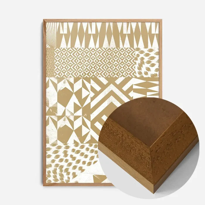 21x30cm | 8¼ x 11¾in / Oak Wood Frame