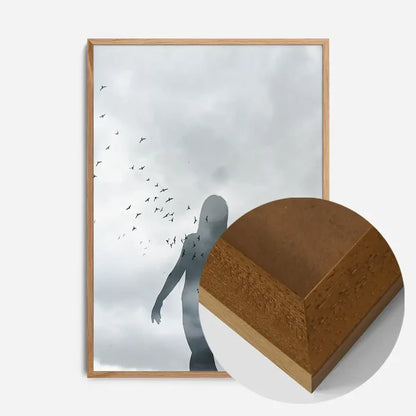 21x30cm | 8¼ x 11¾in / Oak Wood Frame