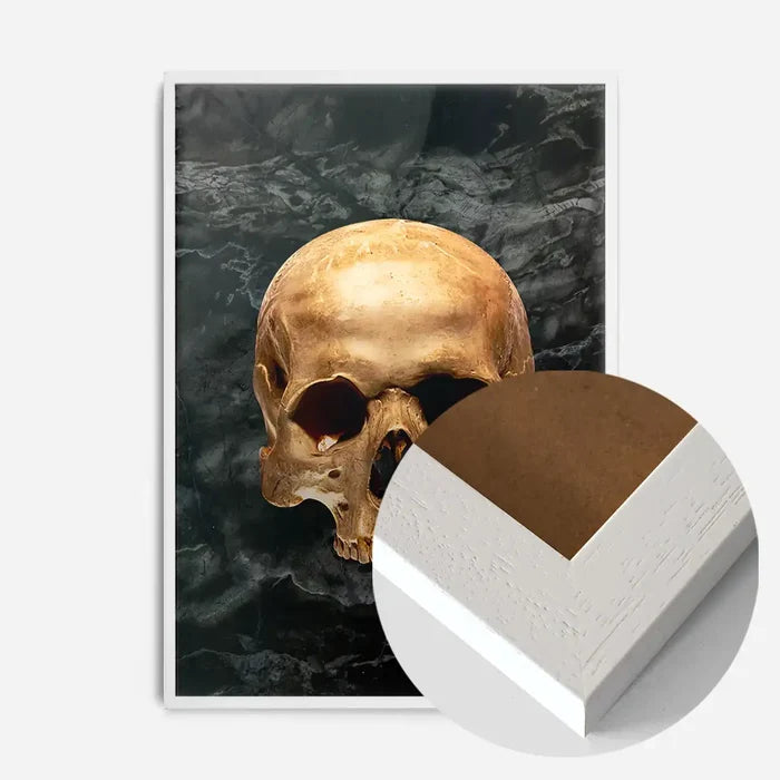 21x30cm | 8¼ x 11¾in / White Wood Frame