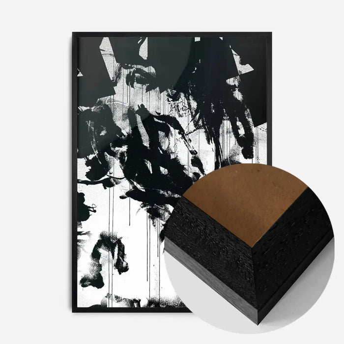21x30cm | 8¼ x 11¾in / Black Wood Frame