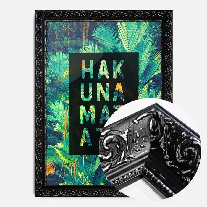 21x30cm | 8¼ x 11¾in / Black Ornate Frame