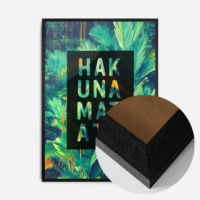 21x30cm | 8¼ x 11¾in / Black Wood Frame