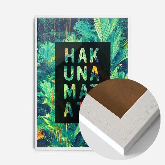 21x30cm | 8¼ x 11¾in / White Wood Frame