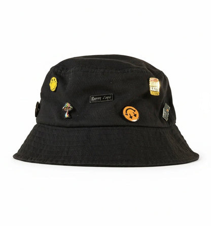 Denim Pin Bucket Hat