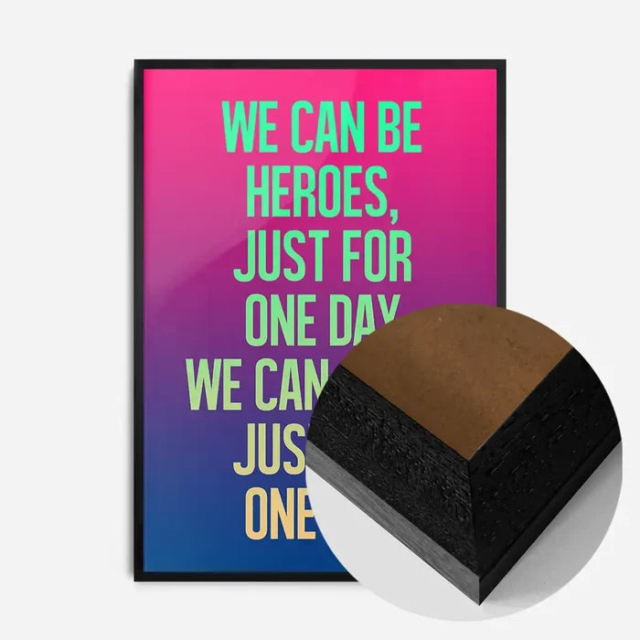 21x30cm | 8¼ x 11¾in / Black Wood Frame