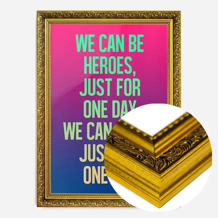 21x30cm | 8¼ x 11¾in / Gold Ornate Frame