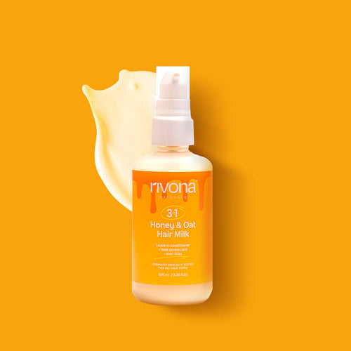 Honey & Oat 3in1 Hair Milk | Leave-in conditioner + Heat Protectant + Anti-Frizz | Suitable for All Hair Types | 100ml