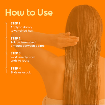 Honey & Oat 3in1 Hair Milk | Leave-in conditioner + Heat Protectant + Anti-Frizz | Suitable for All Hair Types | 100ml