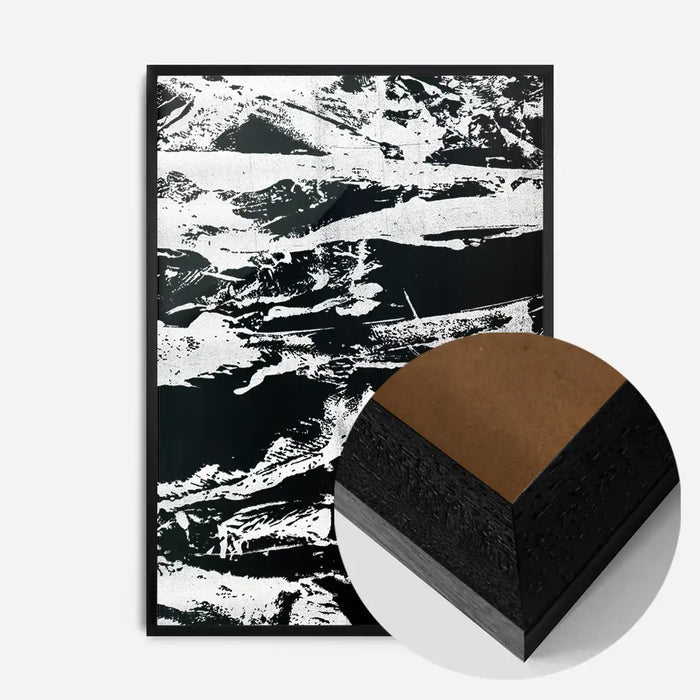 21x30cm | 8¼ x 11¾in / Black Wood Frame