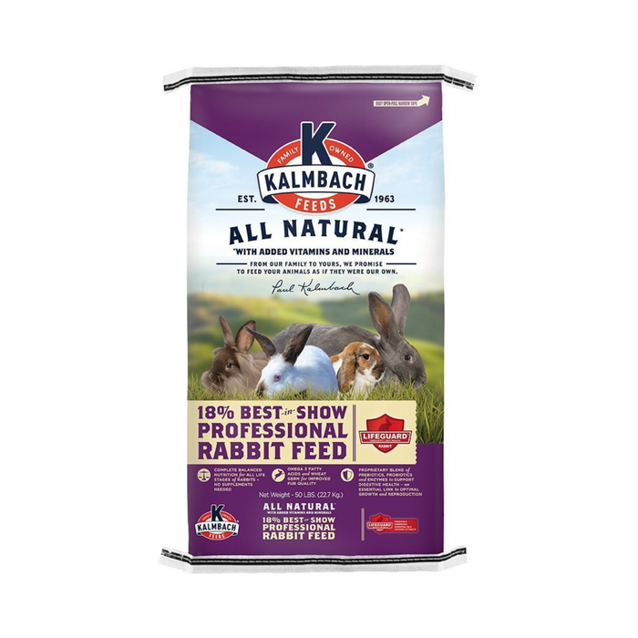 Kalmbach Feeds 18% Best-in-Show Rabbit Feed - Pittsboro Feed