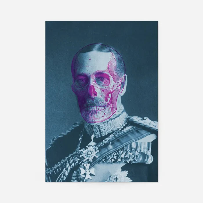 King George V Skull Colour Print